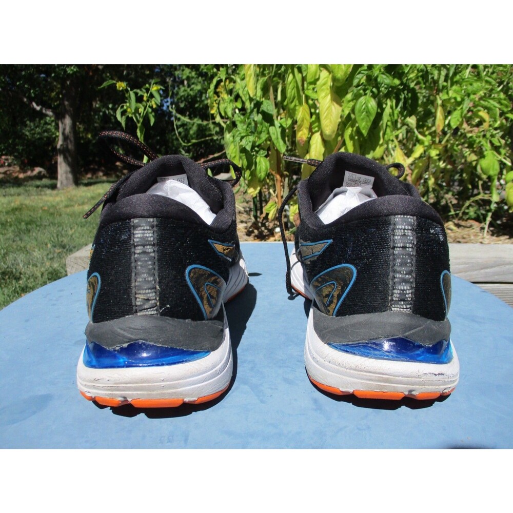 ASICS Gel Cumulus 23 Mens 9 Black Blue Orange Running Athletic Shoes 1011B012 - Picture 5 of 12